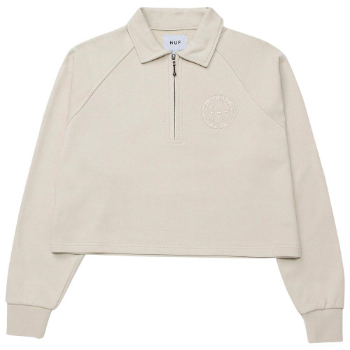 Huf Γυναικεία μακρυμάνικη μπλούζα Class 1/4 Crop Polo